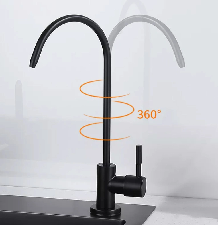 Heavy Duty Lead-Free Reverse Osmosis Faucet for RO Drinking Water Filtration Systems, Brushed Stainless Steel or Matte Black, Custom